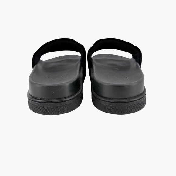 Christian Louboutin 'Navy Pool' Slide Sandals Size 37 US 7 Black Velvet Logo 26 - Picture 7 of 12